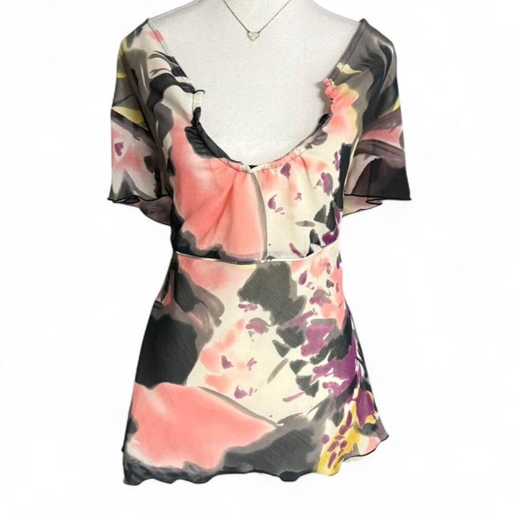 Cato patterned summer Y2K fairy bag doll top Womens size XXL